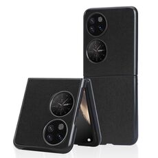 Per Huawei P50 Pocket Plain Skin Litchi Texture Phone Case (nero)