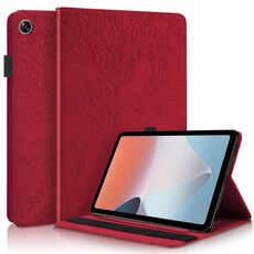 Per OPPO Pad Air Life Tree Series Custodia per tablet in pelle con vibrazione orizzontale (rossa)