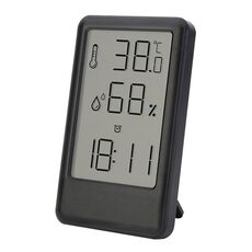 9032 LCD Display a grande schermo Sveglia Misuratore di temperatura e umidità (nero)