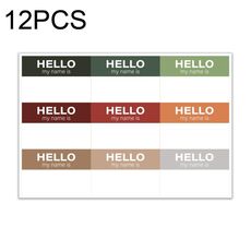 12 PCS Adesivi con il mio nome 18 Adesivi di design Adesivi per cancelleria per bambini (Stile 2)