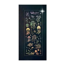 10 PCS Stampaggio a caldo Laser Cartoon Animal Sticker Decorazione Mano Conto Materiale (medusa)