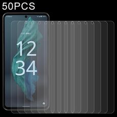 Per Sharp Aquos Sense 7 50 pezzi 0.26mm 9H 2.5D Pellicola in vetro temperato