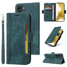 Per Samsung Galaxy S22 5G BETOPNICE Custodia per telefono in pelle con fibbia a doppio lato (verde)