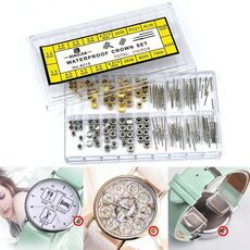 170 pezzi/scatola C012 Accessori per orologi Parti di riparazione per corona e stelo per orologi epossidici
