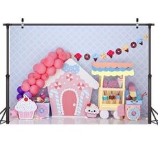 2,1 m x 1,5 m per feste di compleanno, riprese in 3D, panno di sfondo stampato (4716)
