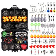 263 PZ / Set T0196 Piccoli accessori per la pesca Attrezzatura per la pesca su roccia galleggiante a forma di palla