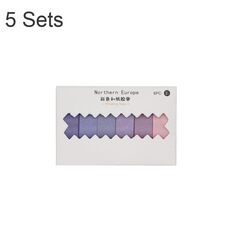 5 set 6 pezzi x 2 m nastro per account mano studente nastro arcobaleno Washi (viola sfumato)