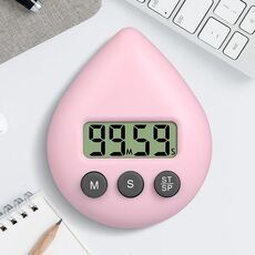 Promemoria per l'apprendimento degli studenti con timer elettronico a goccia d'acqua (rosa chiaro)
