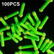 100 PCS SXP01 Dual Core Accessori per la pesca con sedile galleggiante in silicone, dimensioni: grande (verde frutta)