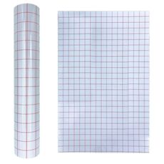 30 cm x 500 cm pellicola di trasferimento di posizionamento in vinile PVC trasparente autoadesivo (rosso)