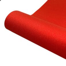 30 x 50 cm Pellicola vinilica permanente adesiva glitterata per decorazione da parete in vetro (rosso)