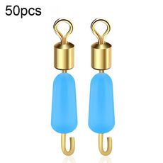 100 pezzi HS-052 connettore ad anello in silicone a forma di otto, specifica: grande (blu)