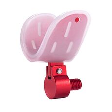 Testa a stelo in lega di alluminio da 2 pezzi Testa a forcella anteriore luminosa antiscivolo universale, stile: rosso largo