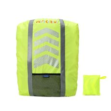 AYKRM AS6-007 Zaino da ciclismo Copertura impermeabile riflettente antipolvere (verde fluorescente)
