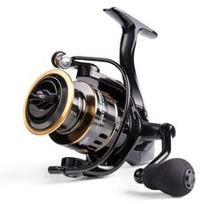Mulinello da pesca liscio con bilanciere interamente in metallo, spec: HE-4000 (EVA Grip)