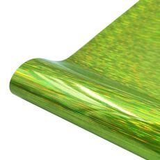 30,5 x 50 cm Illusione Adesivo per incisione in vinile autoadesivo con glitter spazzolato laser (verde)