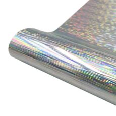 30,5 x 100 cm Illusion Laser Brushed Glitter autoadesivo per incisione in vinile adesivo (argento)
