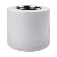 Lampada da camino ad alcool da tavolo Riscaldatore di fiamma Caminetto portatile in cemento per esterni (bianco)
