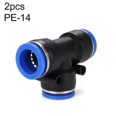 PE-14 LAIZE 10 pz PBT plastica Tee Joint pneumatico raccordo rapido connettore