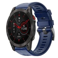 Cinturino in silicone a tinta unita con fibbia in metallo Garmin EPIX Gen 2 (blu notte)