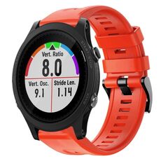 Per cinturino in silicone a tinta unita con fibbia in metallo Garmin Forerunner 935 (rosso)