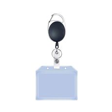 Custodia per carte impermeabile retrattile multifunzionale Portachiavi con anello per carte (orizzontale)