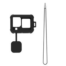 Per GoPro HERO10 Nero / HERO9 Custodia in silicone liquido nero (nero)
