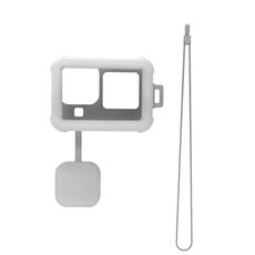 Per GoPro HERO10 Nero / HERO9 Custodia in silicone liquido nero (trasparente)