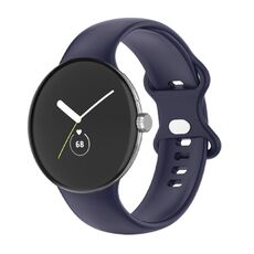 Per Google Pixel Watch cinturino in silicone monocolore da donna (blu)