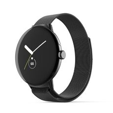 Per Google Pixel Watch Cinturino in acciaio inossidabile milanese in metallo (nero)