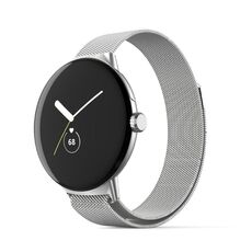 Per Google Pixel Watch Cinturino in acciaio inossidabile milanese in metallo (argento)