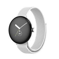 Per Google Pixel Watch cinturino in nylon intrecciato (bianco)