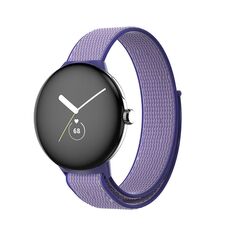 Per Google Pixel Watch cinturino in nylon intrecciato (blu viola)