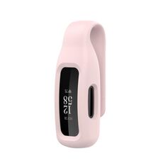 Per Fitbit Inspire 3 Custodia protettiva in silicone per lamiera d'acciaio (rosa rosa)