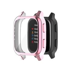 Per Garmin Venu Sq 2 Custodia per orologio galvanica TPU a copertura totale (rosa)