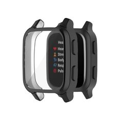 Per Garmin Venu Sq 2 Custodia per orologio galvanica TPU a copertura totale (nera)
