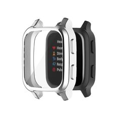 Per Garmin Venu Sq 2 Custodia per orologio galvanica TPU a copertura totale (argento)