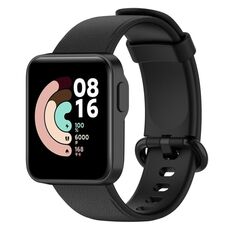 Per Xiaomi MI Watch Lite / Redmi Watch Cinturino in pelle con trama litchi (nero)