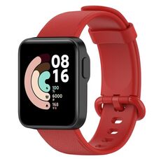 Per Xiaomi MI Watch Lite / Redmi Watch Cinturino in pelle con trama litchi (rosso)