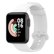 Per Xiaomi MI Watch Lite / Redmi Watch Cinturino in pelle con trama litchi (bianco)
