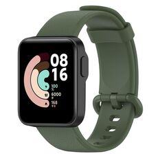 Per Xiaomi MI Watch Lite / Redmi Watch Cinturino in pelle con texture litchi (verde scuro)