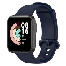 Per Xiaomi MI Watch Lite / Redmi Watch Cinturino in pelle con texture litchi (blu inchiostro)