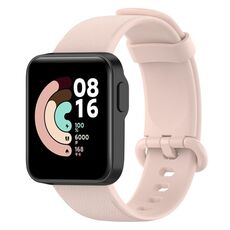 Per Xiaomi MI Watch Lite / Redmi Watch Cinturino in pelle con texture litchi (rosa chiaro)