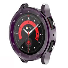 Per Samsung Galaxy Watch5 Pro 45mm Custodia per orologio galvanica TPU a copertura totale (colore pistola)