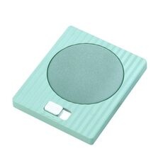 Sottobicchiere per termos riscaldante con tappetino per tazza a temperatura costante USB per uso domestico, stile: con adattatore (verde Matcha)