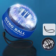 Dispositivo per il fitness con decompressione per allenamento giroscopico con palla da polso magnetica, colore: blu con luce
