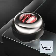 Dispositivo per il fitness con decompressione per allenamento giroscopico con palla da polso magnetica, colore: metallo con luce