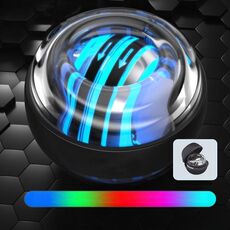 Dispositivo per il fitness con decompressione per allenamento giroscopico con palla da polso magnetica, colore: flash a sei colori