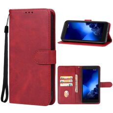 Per Alcatel 1C 2019 Custodia in pelle per telefono (rossa)