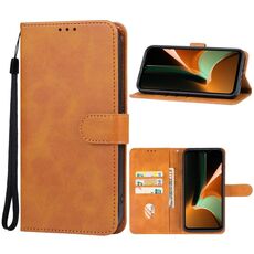Per Ulefone Armor 17 Pro Custodia in pelle per telefono (marrone)